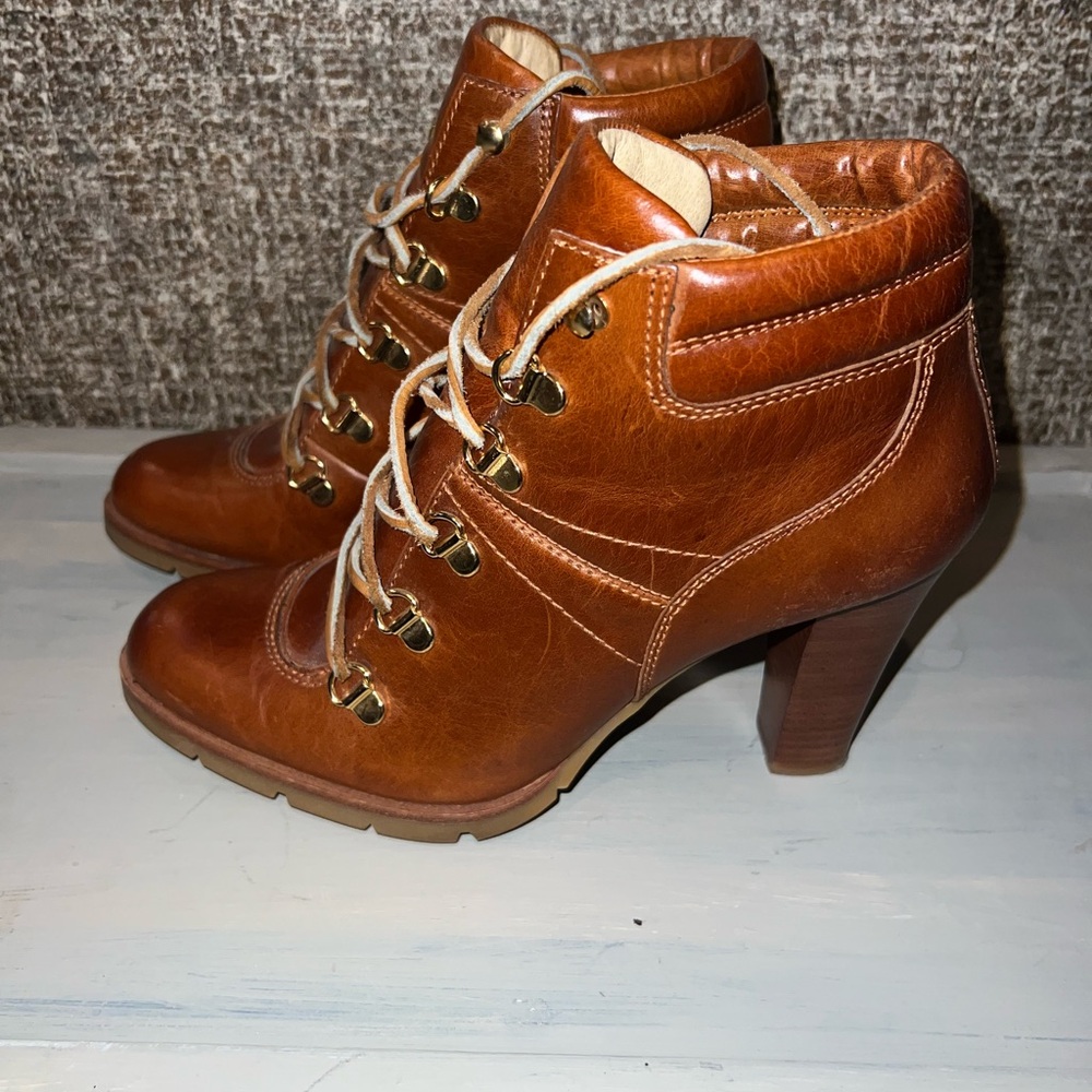 Vintage Michael Kors Lace Up Heeled Booties